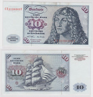 T141441 Banknote 10 DM Deutsche Mark Ro. 270b Schein 2.Jan. 1970 KN CE 2126302 F - 10 DM