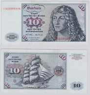 T141572 Banknote 10 DM Deutsche Mark Ro. 270a Schein 2.Jan. 1970 KN CB 5550544 Q - 10 DM