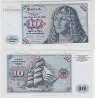 T141621 Banknote 10 DM Deutsche Mark Ro. 270b Schein 2.Jan. 1970 KN CE 2717896 E - 10 DM