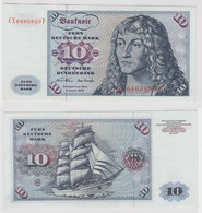 T141696 Banknote 10 DM Deutsche Mark Ro. 270b Schein 2.Jan. 1970 KN CE 0403680 F - 10 Deutsche Mark