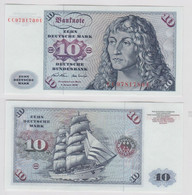 T142063 Banknote 10 DM Deutsche Mark Ro. 270a Schein 2.Jan. 1970 KN CC 9781780 U - 10 Deutsche Mark