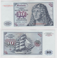 T142221 Banknote 10 DM Deutsche Mark Ro. 270a Schein 2.Jan. 1970 KN CB 6452915 S - 10 Deutsche Mark