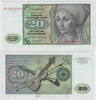 T142653 Banknote 20 DM Deutsche Mark Ro. 271b Schein 2.Jan. 1970 KN GE 1914299 G - 20 Deutsche Mark