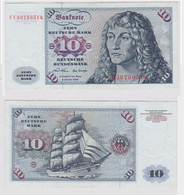 T144277 Banknote 10 DM Deutsche Mark Ro. 270a Schein 2.Jan. 1970 KN CC 3075051 Q - 10 DM