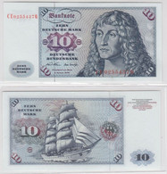 T144507 Banknote 10 DM Deutsche Mark Ro. 270b Schein 2.Jan. 1970 KN CE 0255437 Q - 10 DM