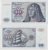 T144932 Banknote 10 DM Deutsche Mark Ro. 270a Schein 2.Jan. 1970 KN CB 4316451 J - 10 DM