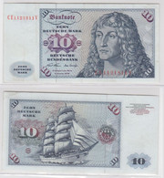 T145014 Banknote 10 DM Deutsche Mark Ro. 270b Schein 2.Jan. 1970 KN CE 1121811 V - 10 DM