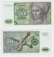 T145238 Banknote 20 DM Deutsche Mark Ro. 271b Schein 2.Jan. 1970 KN GF 7704902 A - 20 Deutsche Mark