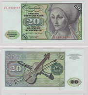 T145374 Banknote 20 DM Deutsche Mark Ro. 271b Schein 2.Jan. 1970 KN GE 4014670 F - 20 DM