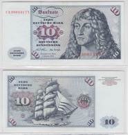 T145414 Banknote 10 DM Deutsche Mark Ro. 270a Schein 2.Jan. 1970 KN CB 3005317 T - 10 DM