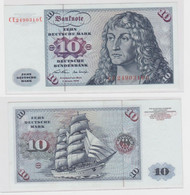 T145535 Banknote 10 DM Deutsche Mark Ro. 270b Schein 2.Jan. 1970 KN CE 2490310 C - 10 DM