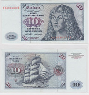 T145585 Banknote 10 DM Deutsche Mark Ro. 270b Schein 2.Jan. 1970 KN CE 6916372 E - 10 DM