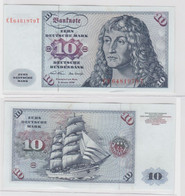 T145616 Banknote 10 DM Deutsche Mark Ro. 270b Schein 2.Jan. 1970 KN CE 6481979 T - 10 DM