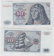 T145617 Banknote 10 DM Deutsche Mark Ro. 270b Schein 2.Jan. 1970 KN CE 1019913 L - 10 DM