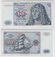 T145736 Banknote 10 DM Deutsche Mark Ro. 270a Schein 2.Jan. 1970 KN CC 6944540 U - 10 Deutsche Mark