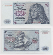 T145781 Banknote 10 DM Deutsche Mark Ro. 270b Schein 2.Jan. 1970 KN CE 1971149 V - 10 Deutsche Mark