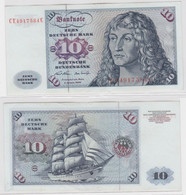 T145834 Banknote 10 DM Deutsche Mark Ro. 270b Schein 2.Jan. 1970 KN CE 4917584 C - 10 DM