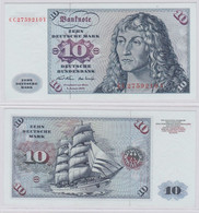 T145851 Banknote 10 DM Deutsche Mark Ro. 270a Schein 2.Jan. 1970 KN CC 2759210 Y - 10 DM