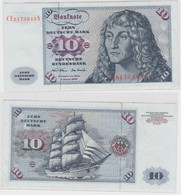 T145959 Banknote 10 DM Deutsche Mark Ro. 270b Schein 2.Jan. 1970 KN CE 8173845 N - 10 DM