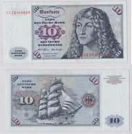 T146002 Banknote 10 DM Deutsche Mark Ro. 270a Schein 2.Jan. 1970 KN CC 7216982 B - 10 DM