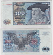 T146012 Banknote 100 DM Deutsche Mark Ro. 273b Schein 2.Jan 1970 KN NE 1269173 Y - 100 Deutsche Mark