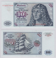 T146015 Banknote 10 DM Deutsche Mark Ro. 270a Schein 2.Jan. 1970 KN CC 2657464 M - 10 Deutsche Mark