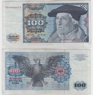 T146024 Banknote 100 DM Deutsche Mark Ro. 273b Schein 2.Jan 1970 KN NF 0806265 A - 100 DM