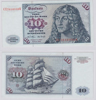 T146041 Banknote 10 DM Deutsche Mark Ro. 270b Schein 2.Jan. 1970 KN CE 7616038 K - 10 DM