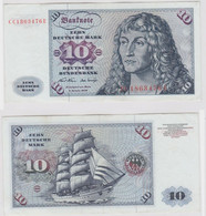 T146042 Banknote 10 DM Deutsche Mark Ro. 270a Schein 2.Jan. 1970 KN CC 1863476 E - 10 DM