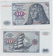 T146052 Banknote 10 DM Deutsche Mark Ro. 270b Schein 2.Jan. 1970 KN CE 0662450 W - 10 DM