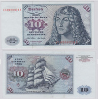 T146059 Banknote 10 DM Deutsche Mark Ro. 270a Schein 2.Jan. 1970 KN CC 0266274 X - 10 DM