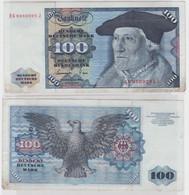 T146070 Banknote 100 DM Deutsche Mark Ro 278a Schein 1.Juni 1977 KN NG 9589295 J - 100 DM