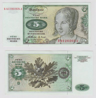 T146086 Banknote 5 DM Deutsche Mark Ro. 262e Schein 2.Jan. 1960 KN B 8126268 A - 5 DM