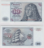 T146090 Banknote 10 DM Deutsche Mark Ro. 270b Schein 2.Jan. 1970 KN CE 0477911 Q - 10 DM