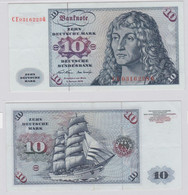 T146100 Banknote 10 DM Deutsche Mark Ro. 270b Schein 2.Jan. 1970 KN CE 0316228 Q - 10 DM