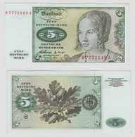 T146101 Banknote 5 DM Deutsche Mark Ro. 262e Schein 2.Jan. 1960 KN B 7771148 A - 5 Deutsche Mark