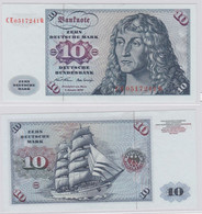 T146177 Banknote 10 DM Deutsche Mark Ro. 270b Schein 2.Jan. 1970 KN CE 0517241 Q - 10 DM