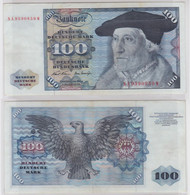 T146212 Banknote 100 DM Deutsche Mark Ro 273a Schein 2.Jan. 1970 KN NA 9590850 W - 100 Deutsche Mark