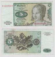 T146213 Banknote 5 DM Deutsche Mark Ro. 285a Schein 2.Jan. 1980 KN B 2404926 R - 5 Deutsche Mark