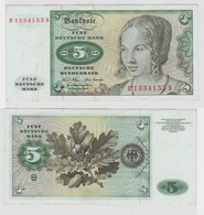 T146234 Banknote 5 DM Deutsche Mark Ro. 269a Schein 2.Jan. 1970 KN B 1334155 N - 5 DM