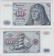 T146239 Banknote 10 DM Deutsche Mark Ro. 270a Schein 2.Jan. 1970 KN CC 8140042 V - 10 DM