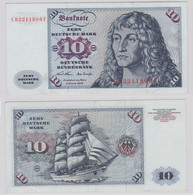 T146291 Banknote 10 DM Deutsche Mark Ro. 270a Schein 2.Jan. 1970 KN CB 3211806 F - 10 Deutsche Mark