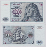 T146303 Banknote 10 DM Deutsche Mark Ro. 270a Schein 2.Jan. 1970 KN CD 4537502 A - 10 DM