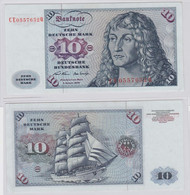 T146311 Banknote 10 DM Deutsche Mark Ro. 270b Schein 2.Jan. 1970 KN CE 0557652 Q - 10 Deutsche Mark