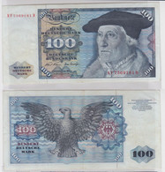 T146347 Banknote 100 DM Deutsche Mark Ro. 273b Schein 2.Jan 1970 KN NF 7569161 D - 100 DM