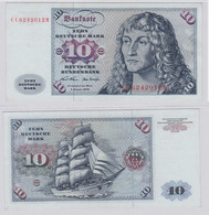 T146359 Banknote 10 DM Deutsche Mark Ro. 270a Schein 2.Jan. 1970 KN CC 6242012 M - 10 DM