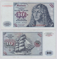 T146376 Banknote 10 DM Deutsche Mark Ro. 270a Schein 2.Jan. 1970 KN CA 1820926 U - 10 Deutsche Mark