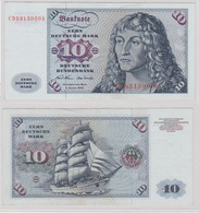 T146387 Banknote 10 DM Deutsche Mark Ro. 270a Schein 2.Jan. 1970 KN CD 8315000 A - 10 Deutsche Mark