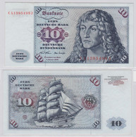 T146394 Banknote 10 DM Deutsche Mark Ro. 270a Schein 2.Jan. 1970 KN CA 1395499 J - 10 DM