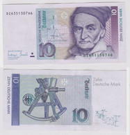 T146396 Banknote 10 DM Deutsche Mark Ro. 303a Schein 1.Okt. 1993 KN DZ 6351307A6 - 10 DM